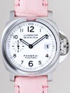 パネライ PANERAI ルミノールマリーナ zPAM00049 40mm　ピンク皮 ホワイト
